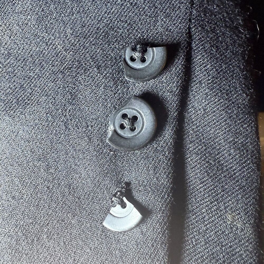 Nordstrom Classiques SZ L 100% Wool Vintage Women's Blazer Career Minimalist - Picture 6 of 13